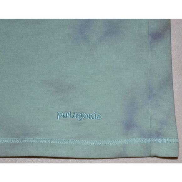 A8 Auth PATAGONIA Aqua Motif Stretch Organic Cotton Blend Tank Dress Size XS - Picture 6 of 8